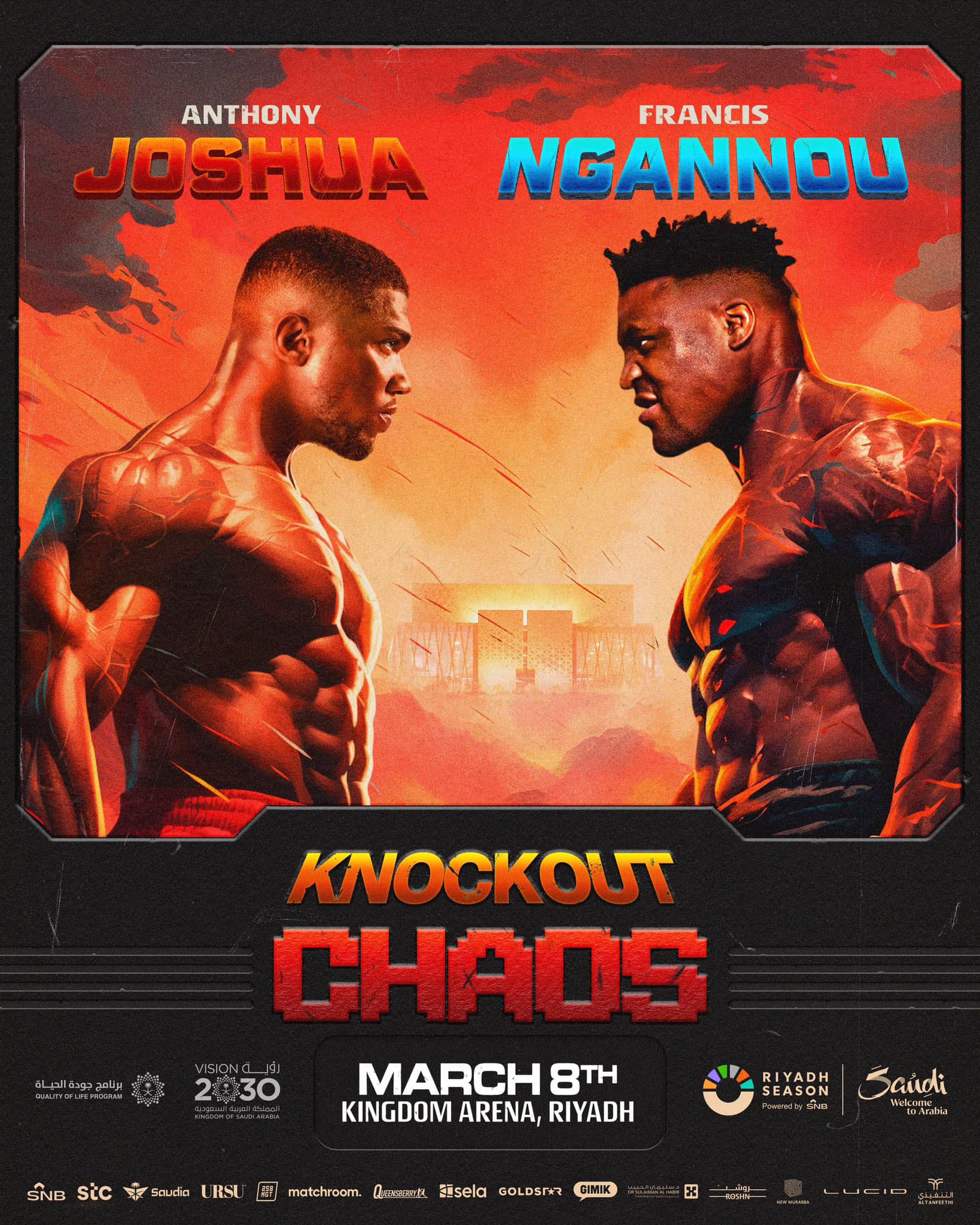 Joshua vs Ngannou Boxing Night